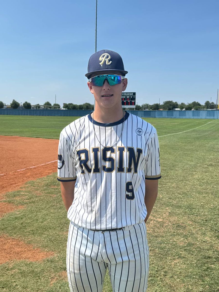 FiveToolOK's tweet photo. #OKCSatelliteSeries F: @RisinBaseball Booth 16U 3, MVP 16U 1
PoG: @BraydenTrogdon9 5 IP, 7K, 3H, 0R https://t.co/GLsO6QThCO