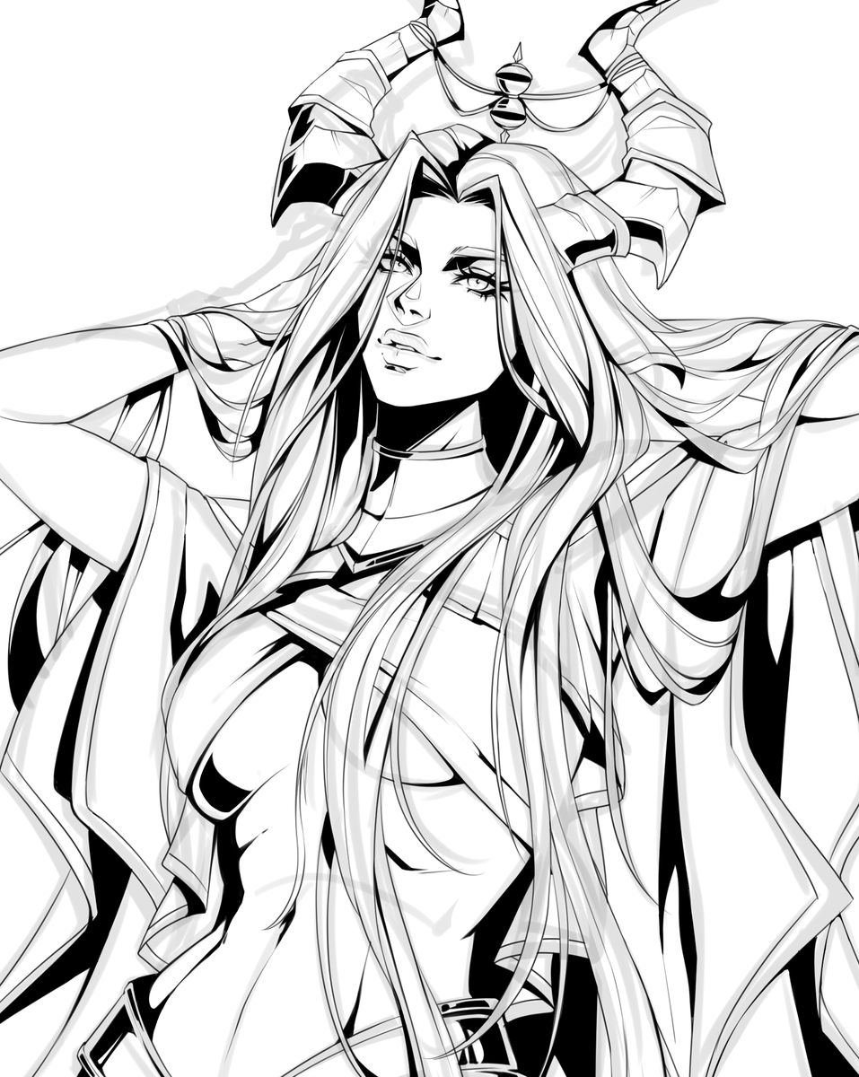 just spent 2 days on lineart