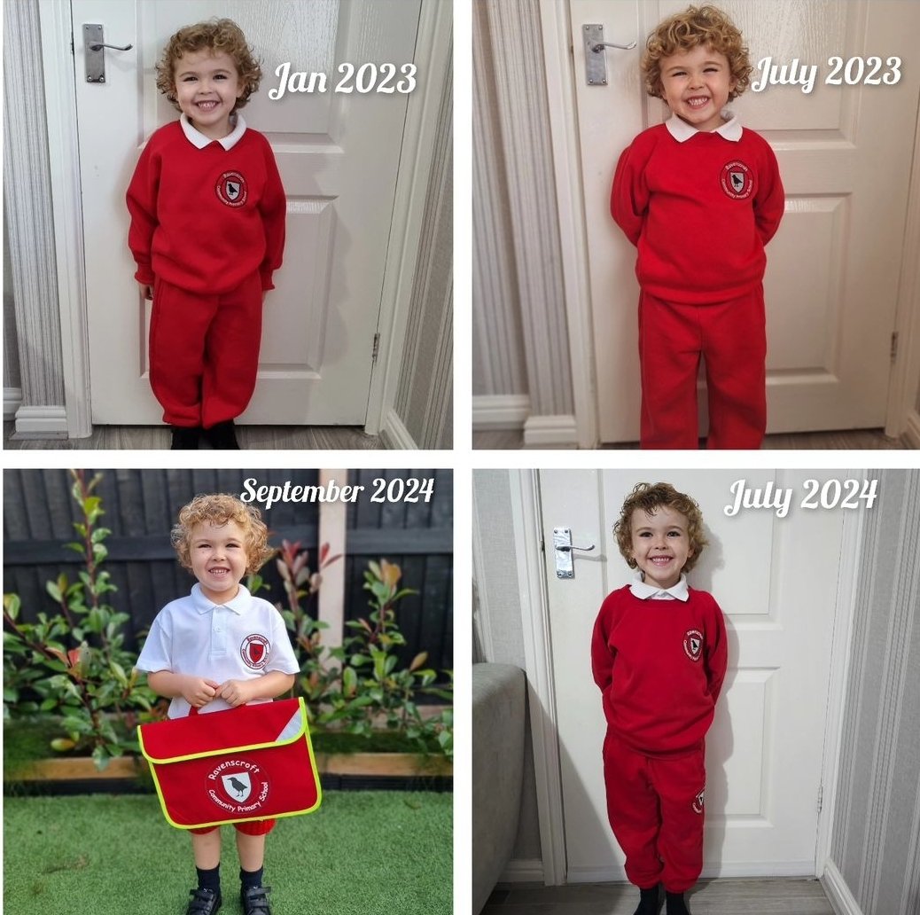 lcross10's tweet photo. Thank you @RavenscroftCP for everything, especially Archies teachers, for the past 2 years. He was gutted he missed his last day 🤢 but he was happy still to get dressed for the obligatory end of year photo @Leannec92245643 https://t.co/eWC84GK8Ie