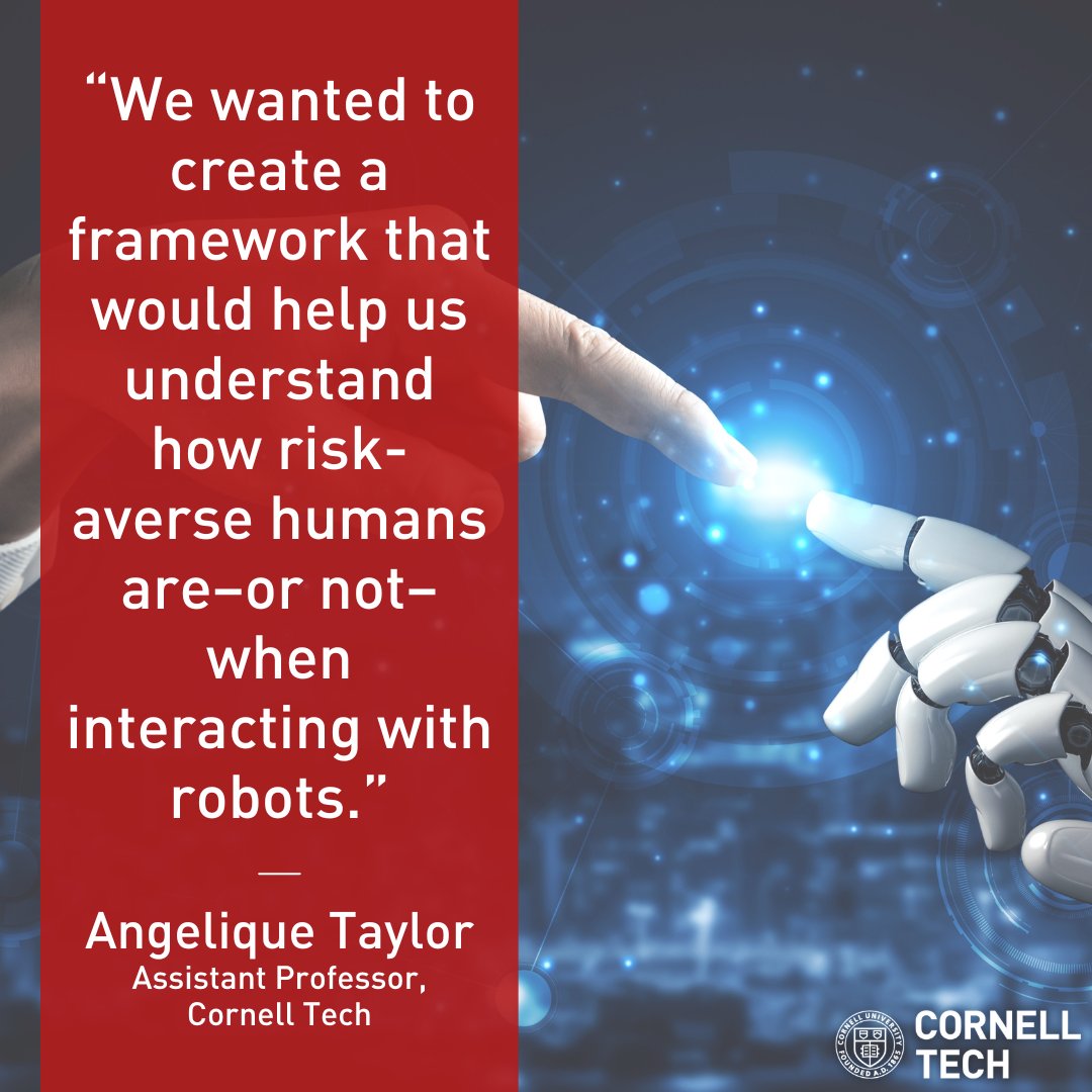 cornell_tech's tweet photo. Assistant Professor Angelique Taylor recently co-authored a study regarding how people like to interact with robots when navigating a crowded environment. Learn more: https://t.co/QS4LktGJQp
#Robotics #HRI #Research #CornellTech #CreatingTechnologies @UCSanDiego https://t.co/PLkeR1w3bp