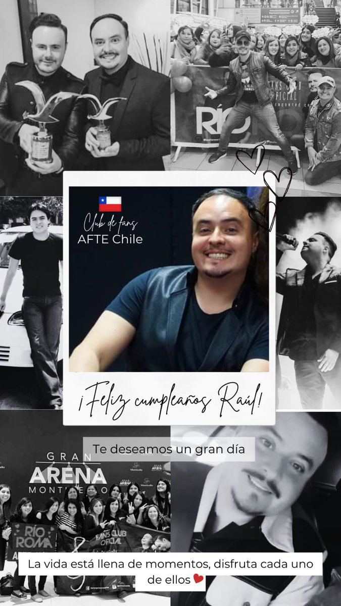 FansClubRRChile's tweet photo. Cómo AFTE Chile esperamos que haya sido un gran día para nuestro @Raul_Roma ❤️ Lo extrañamos muchísimo y esperamos verlo pronto en nuestra tierra. Deseamos lo mejor para ti hoy y siempre 🥰 https://t.co/ef39pl26Ym
