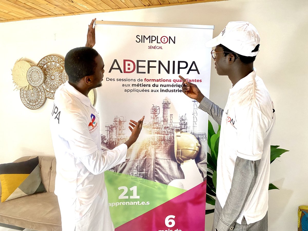 SenegalSimplon's tweet photo. 🚀 #ADEFNIPA C'est reparti !
Après le processus rigoureux de sélection bouclé par les entretiens, 21 candidat.e.s ont été choisi.e.s pour intégrer la P3 ADEFNIPA (Alliance des Entreprises pour la Formation Numérique et l'Insertion Professionnelle en Afrique). https://t.co/LEnDdn370B