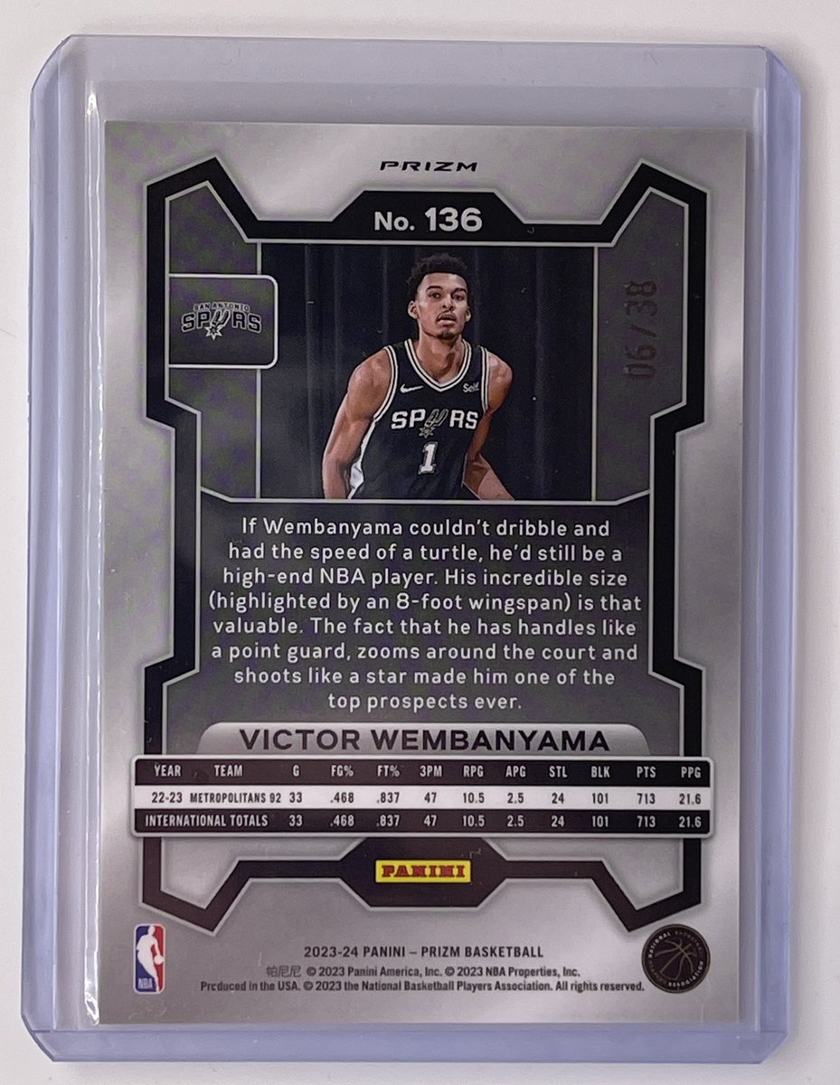 🚨Monster Wemby Alert 🚨 

<a href="/PaniniAmerica/">Panini America</a> Prizm White Wave /38

#whodoyoucollect #ripitatcleves