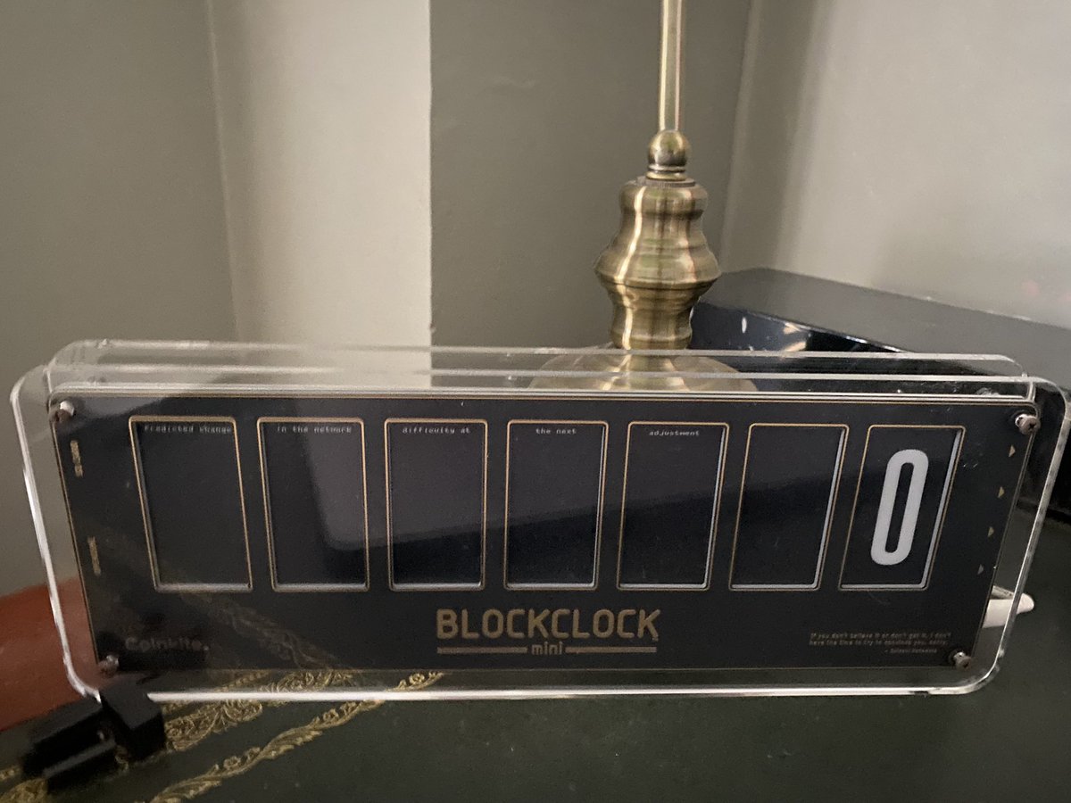 Slightly concerning start to the day on Blockclock