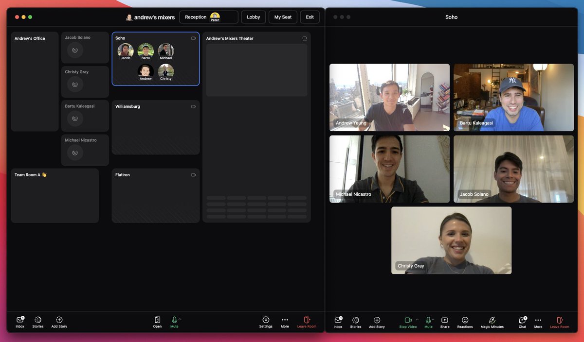 The team now has a virtual <a href="/roam/">Roam</a> office!