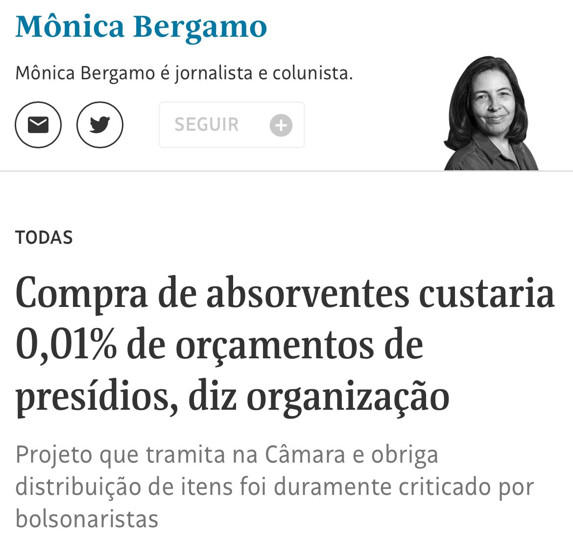 JustaOrgBr's tweet photo. Dados produzidos pelo JUSTA revelam o ínfimo valor que absorventes custariam ao orçamentos dos presídio! https://t.co/RuwFuWu10S