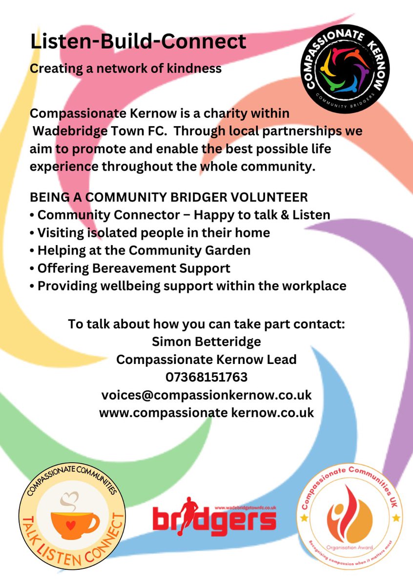 <a href="/DioTruro/">Diocese of Truro</a> <a href="/SimonBetteridge/">Simon Betteridge</a> <a href="/wadebridgeslc/">Wadebridgeslc</a> @TheBridger1894 Everyone has something to contribute whatever age or background. The survival of the kindest transforms our communities