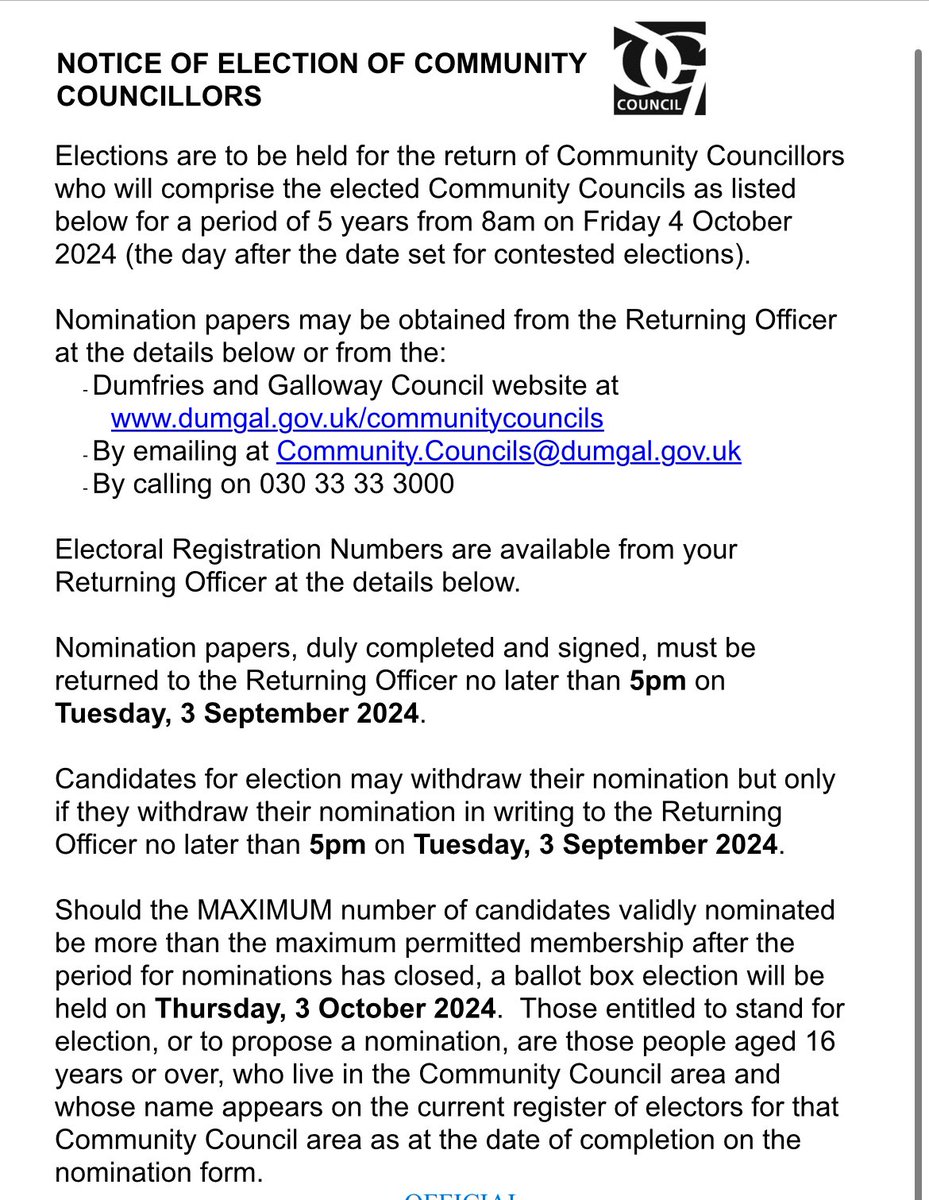 CorsockKPD's tweet photo. Hello!
Could you be a community councillor? CC elections coming up, info below #AskNotWhatYourCommunityCanDoForYou… https://t.co/1ER7tWvsJZ