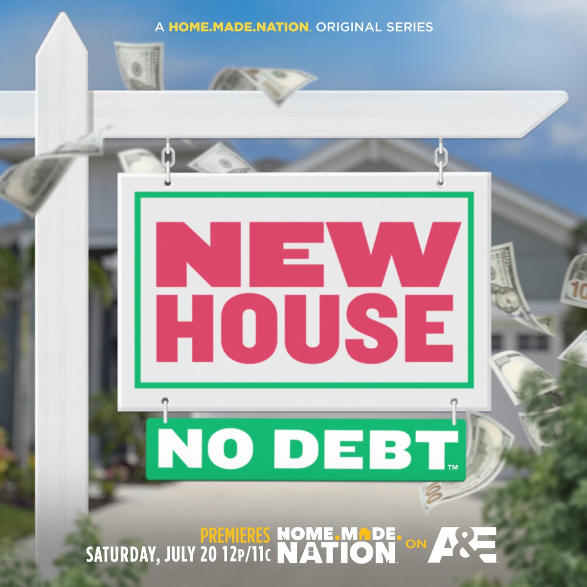 critcalcontent's tweet image. Ever dreamt of owning a new house DEBT FREE!!? Catch the SERIES PREMIERE of #NewHouseNoDebt, Saturdays at 12pm/11c starting July 20th, only on @AETV 🏡💲