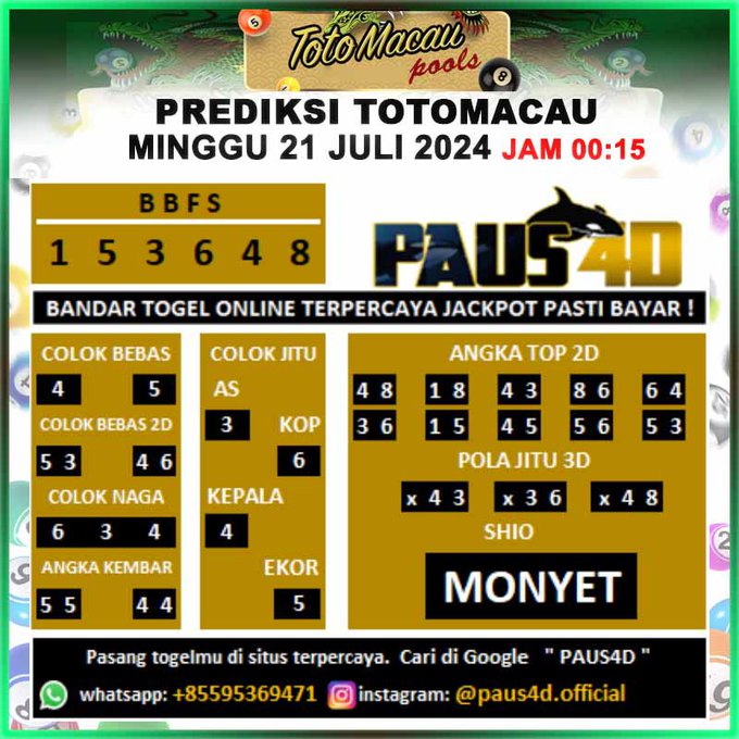 prediksi totomacau