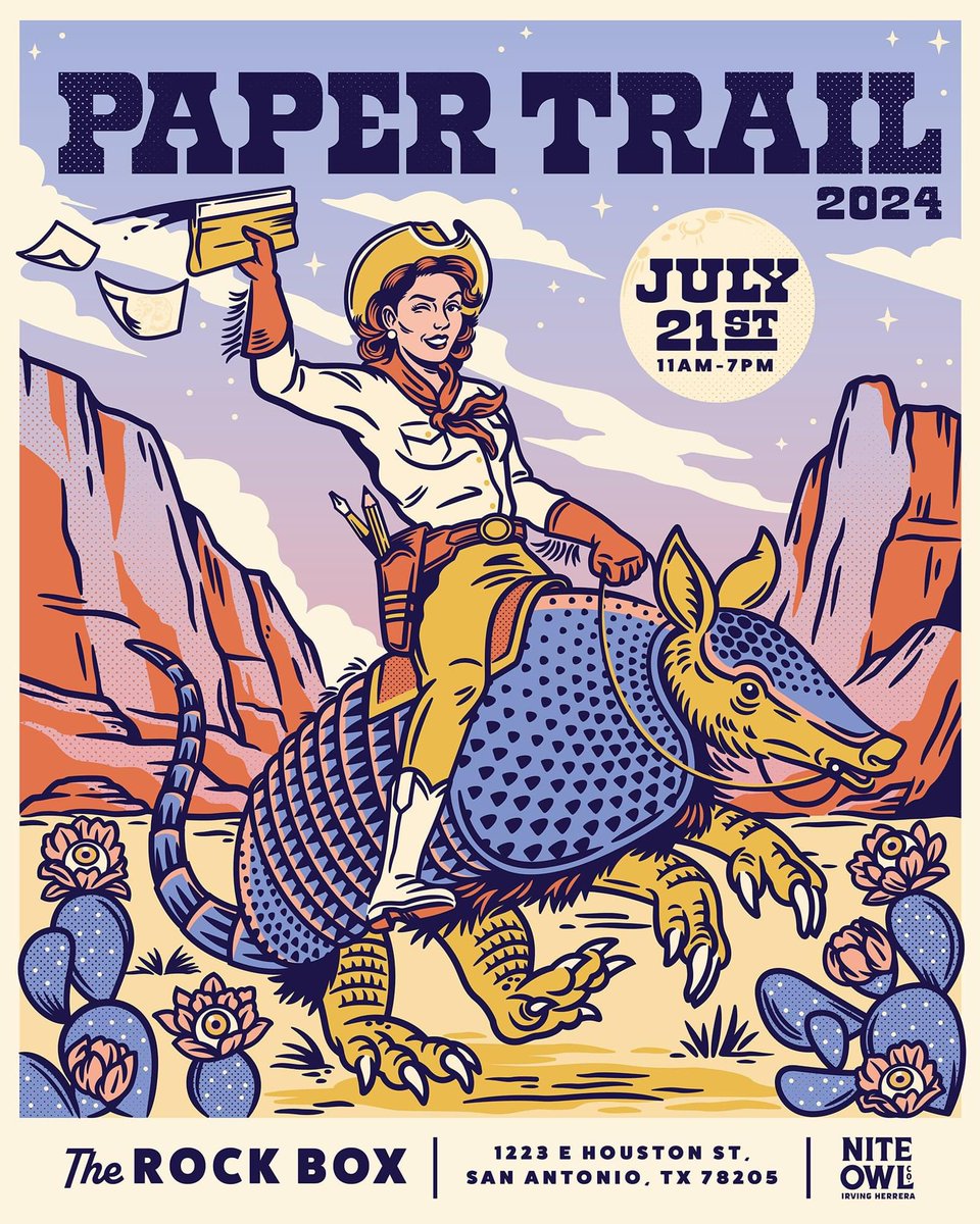 TimothyMcVain's tweet photo. PAPER TRAIL 2024 | Sunday July 21, 2024 #papertrailsa #papertrail #papertrail2024 #texoz #texas #wizardofoz https://t.co/AnC1F7x8pQ