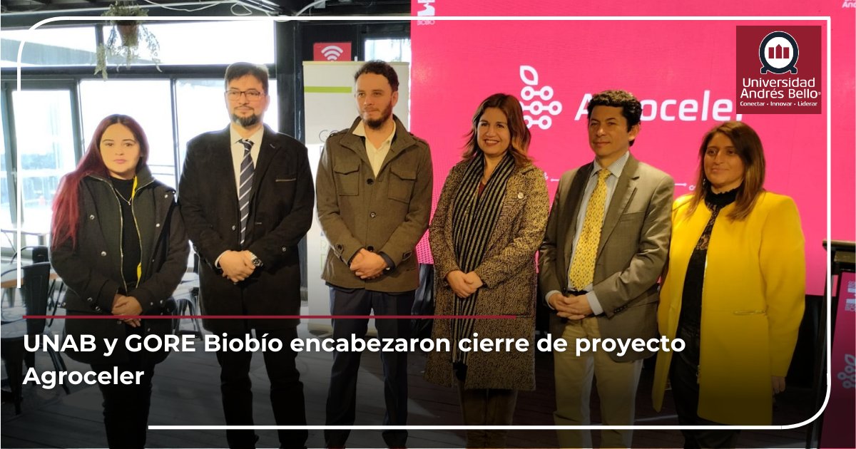 uandresbello's tweet photo. 🍎🍇 Más de 200 productores agrícolas de la Región del Biobío fueron parte de Agroceler, iniciativa que tiene como objetivo desarrollar la fruticultura 4.0 en la zona, además de mejorar los procesos productivos, la trazabilidad y las oportunidades de negocio. 💼 

Este proyecto es financiado a partir del Fondo de Innovación para la Competitividad (FIC) y ejecutado por la @uandresbello.  🏛️  

M��s información en el siguiente link 📲 https://t.co/P8ASNhTQGu 

#SomosUNAB #InnovaciónAgrícola #ProductoresAgrícolas #Agroceler #UnabConcepcion