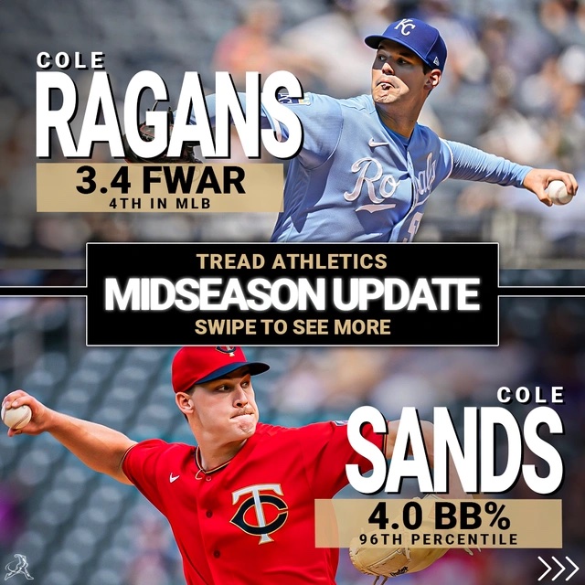 MLB athlete highlights from the first half⁠! ⁠
⁠
Congrats to our remote athletes having success in the big leagues during the first half of the season! 🎉⁠

First up, Cole Ragans ⬇️

1/