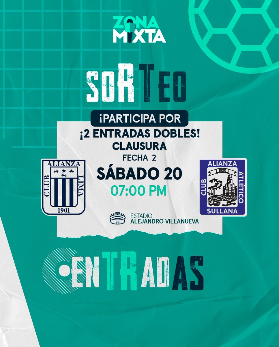 MovistarDeporPe's tweet photo. ¿Quieres ir mañana a Matute para el Alianza Lima vs Alianza Atlético? 🔵⚪️🔵🏟️

Solo debes seguir los siguientes pasos: 

1⃣ Dale Like a la publicación.
2⃣ Etiqueta a la persona con la que quisieras ir. 
3⃣ Seguirnos (@MovistarDeporPe)

¡Mucha suerte! 🤞 https://t.co/HABxlEQMA1