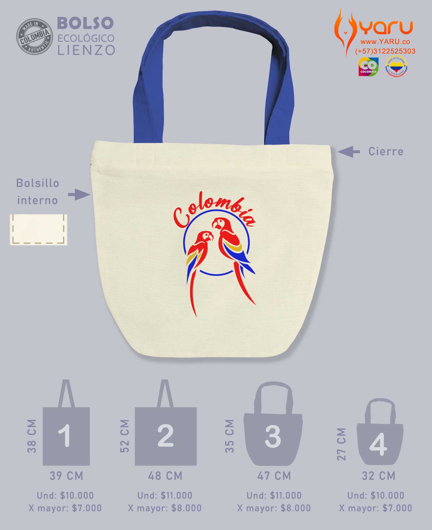 Yaru fabrica colombiana sale