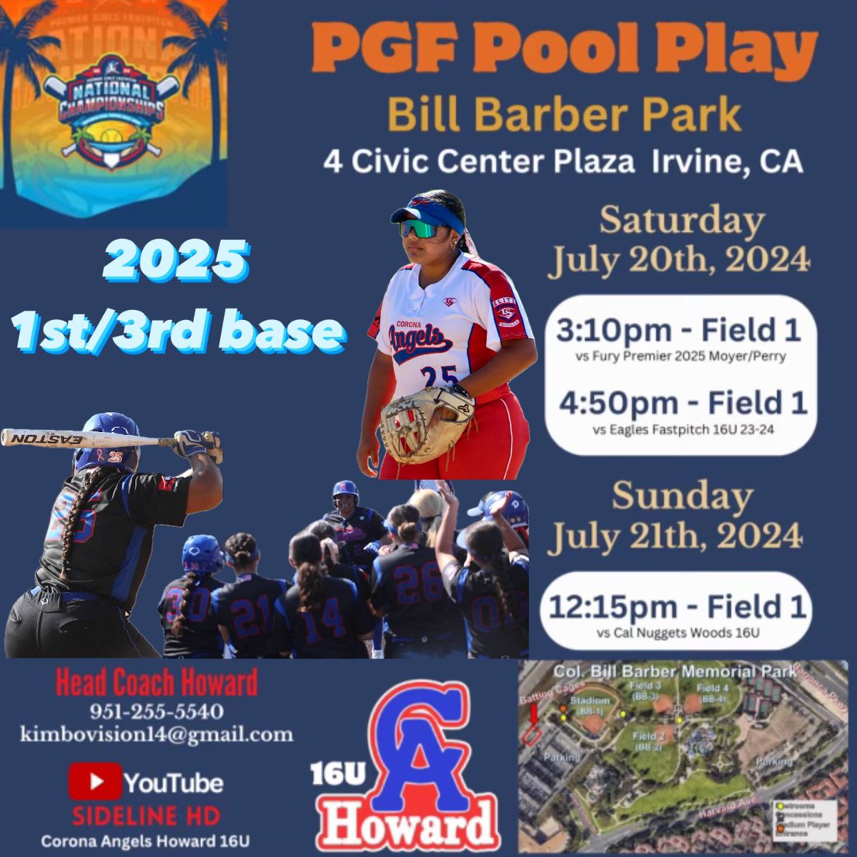 emisandoval2025's tweet photo. Some highlights from TCS Nationals this past week and my pool play schedule for PGF! Ready to finish the season strong with my girls💙 @CharMorgan34 @Fullerton_SB @UNLVSoftball @StacyMayJohnson @Hey_Coach_Bobby @StaceyNuveman @fearny37 @CoachCurly_ @UCSD_CoachP @crockettpope https://t.co/FYsriJ9XoR