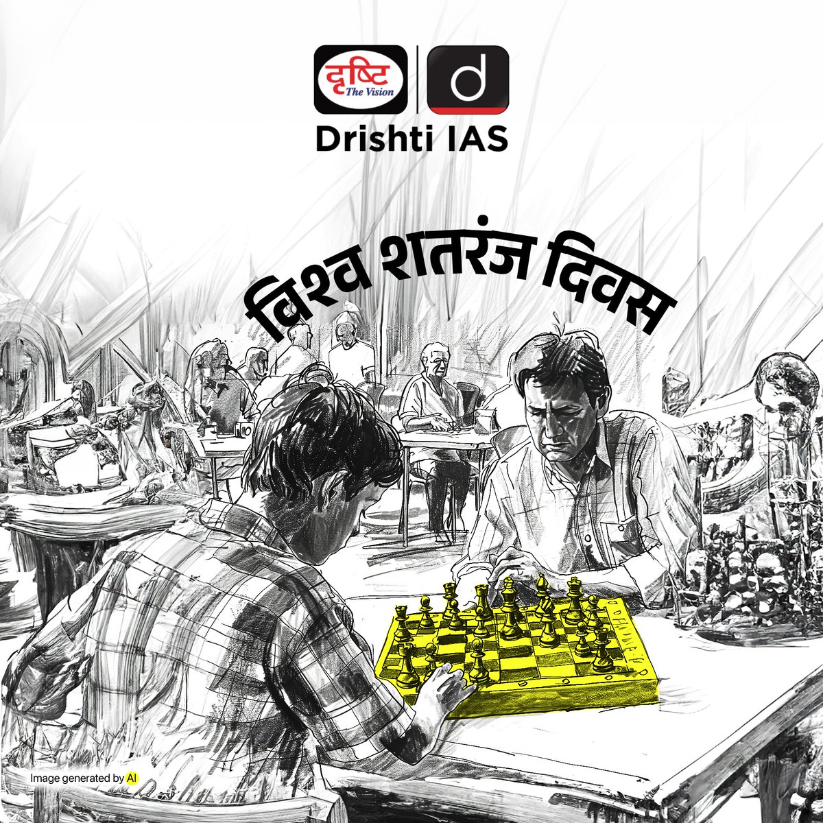 drishtiias's tweet image. विश्व शतरंज दिवस…
.
#FIDE #SportinIndia #ViswanathanAnand #Gukesh #Praggnanandhaa #Arjun #Erigaisi #ViditGujrathi  #Grandmaster #Chess #SpecialDaysDrishtiIAS #DrishtiIAS #DrishtiPCS