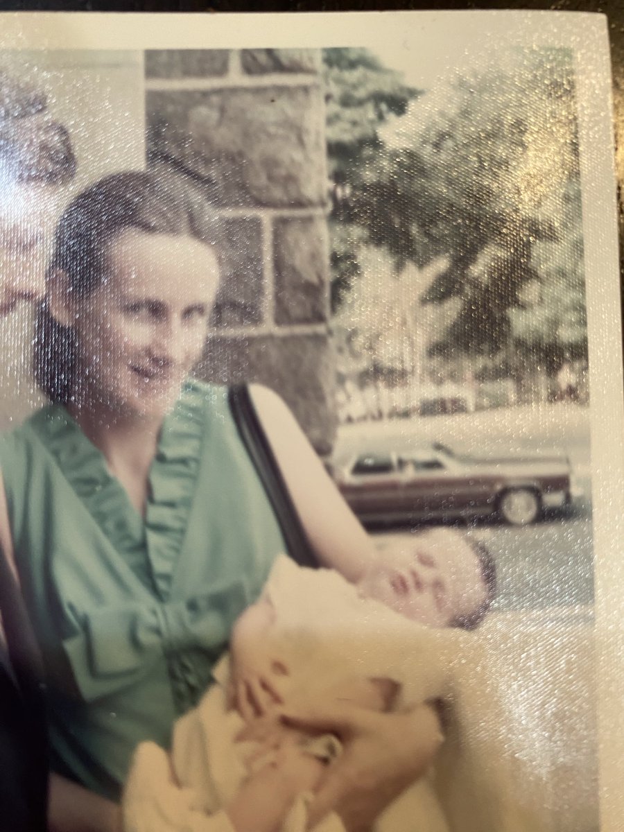 COnalceD's tweet photo. ⁦@iowahawkblog⁩ -#davescaridservice - here’s my baptism in Summer 1974- steps of St Nicholas of Tollentine in Bronx, NY.  What say you about the sweet brown sled? https://t.co/UQ9qtcco4s