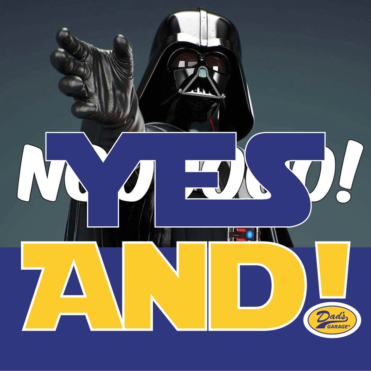 We've altered the meme. Pray we don't alter it further.  Dragon Con held a volunteer meet-and-greet here this weekend, so we're feeling a little nerdy.  

#dadsgarage #starwars #atlanta #improvtheatre #comedytheatreatl #o4w