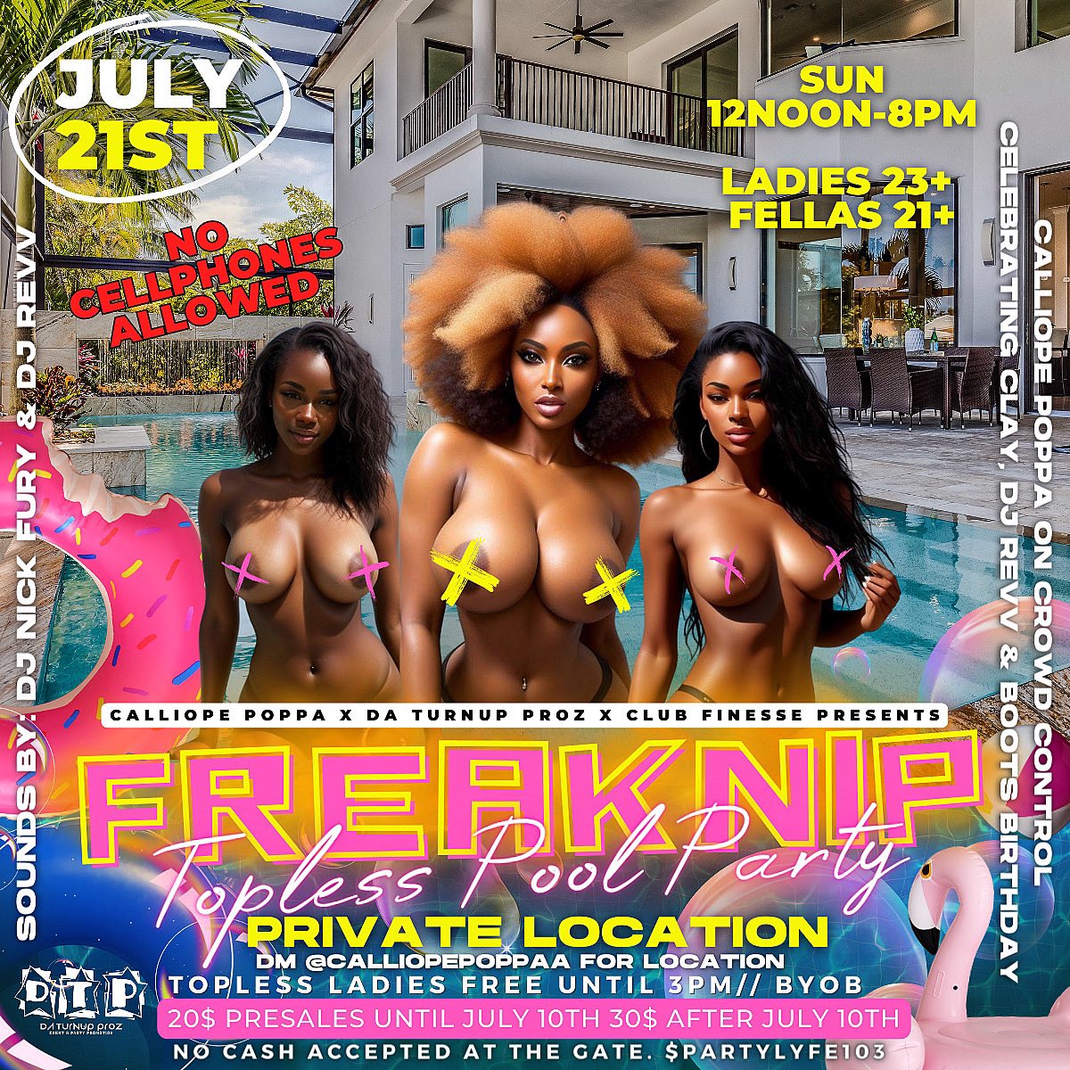 Calliopepoppa's tweet photo. THIS SUNDAY..!! 

TOPLESS POOL PARTY 🏊🏽 
EVERYBODY RETWEET. WE MAKING HISTORY FSFS 🔥🤣🤣 https://t.co/jCNjZPy6NZ