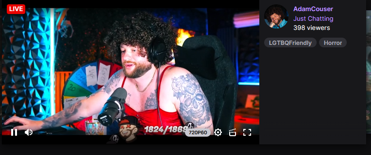 ChrisShadows4's tweet photo. When the streamer you mod for @adam_couser makes it to the front page of @Twitch  🤣🤣 https://t.co/5qpa4ZfzMj