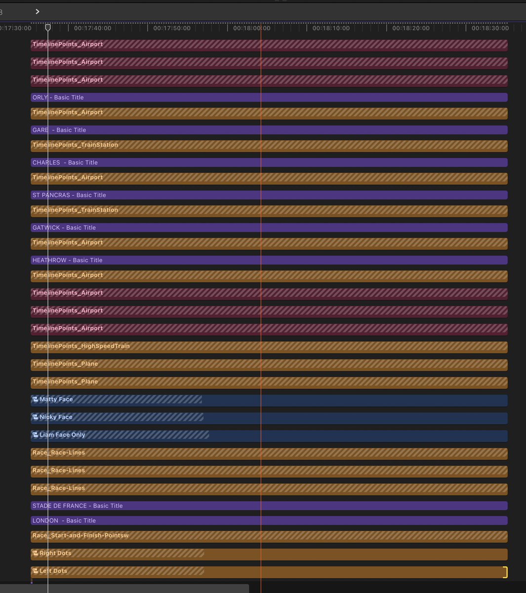 EricWon's tweet image. All of these into this. I love Compound Clip. :) #Editor #FCP #FinalCutPro #Timeline #CompoundClip