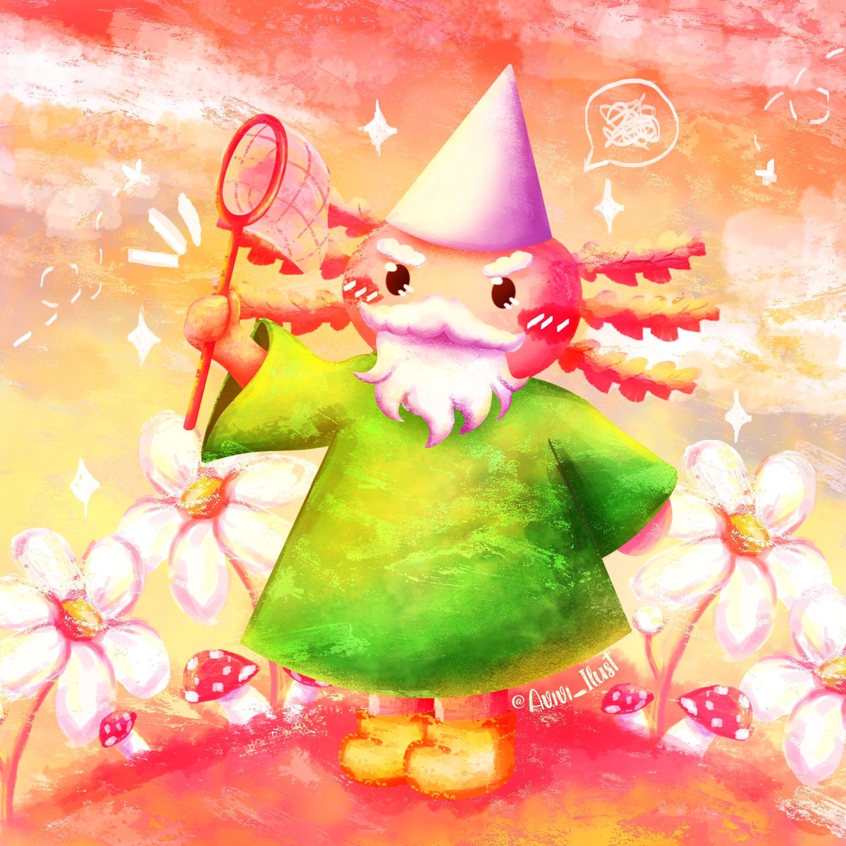 Avivi_ilust's tweet photo. Obvio que lo tenía que dibujar 💖
Ojito que tengo comisiones abiertas 👀
#gnome #gnomewizard
#crawlywizard #CommissionedArt #commissionopen #axolotl https://t.co/FlYcj3Id4L