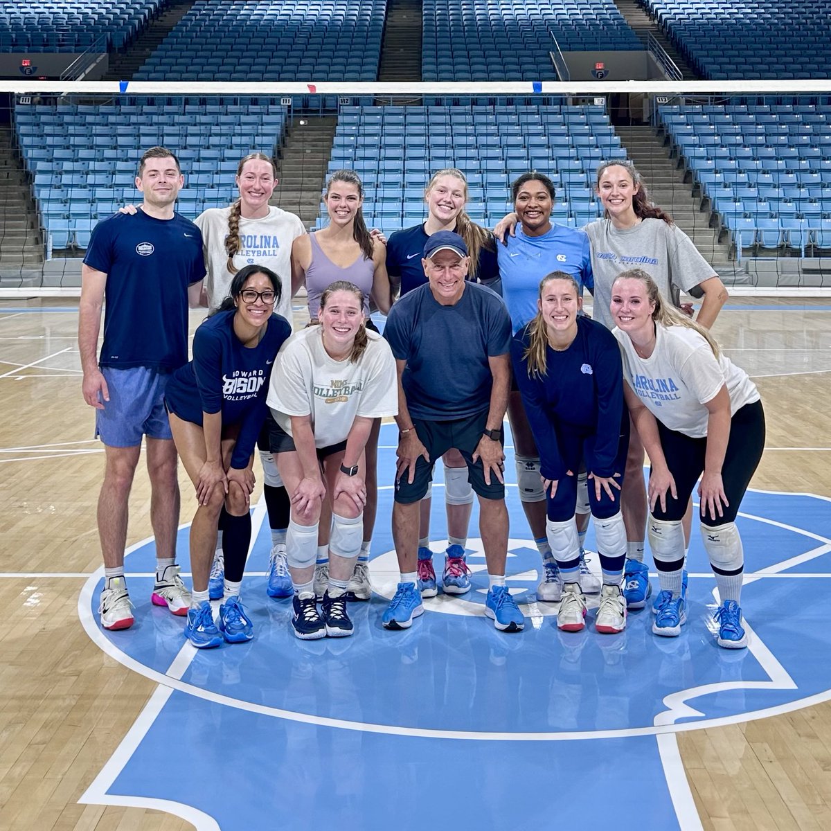 UNCVolleyball's tweet photo. Got some of the gang (&amp; Mabrey) back together! 

Nothing like the Carolina volleyball family 🫶

#GoHeels https://t.co/L3UFJ8wtXi