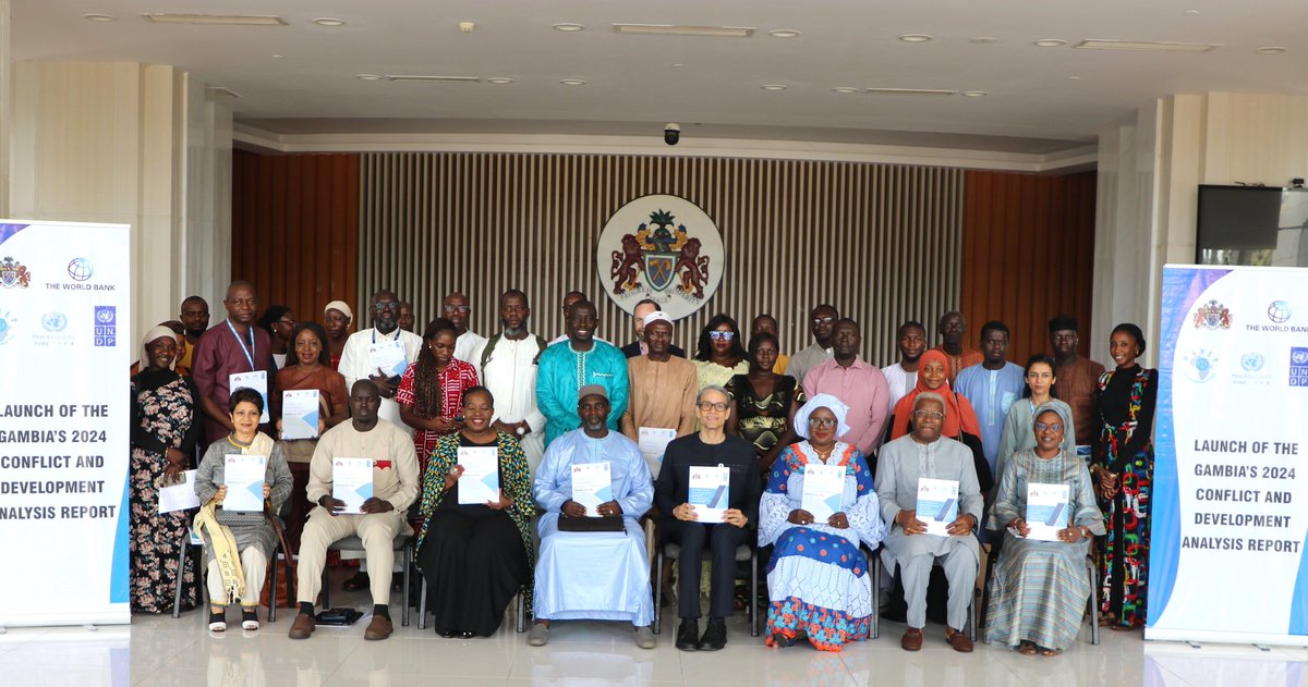 karlfredpaul's tweet photo. Congratulations  to @UNDPGambia for the launch the 2⃣0⃣2⃣4⃣ Conflict and Development Analysis (CDA) Report for The Gambia together with Government &amp; @WANEP_Gambia.The study spotlights key drivers of conflict and opportunities to strengthen peace, stability &amp; development. #SDG16🇬🇲 https://t.co/rSgLOCpyqK