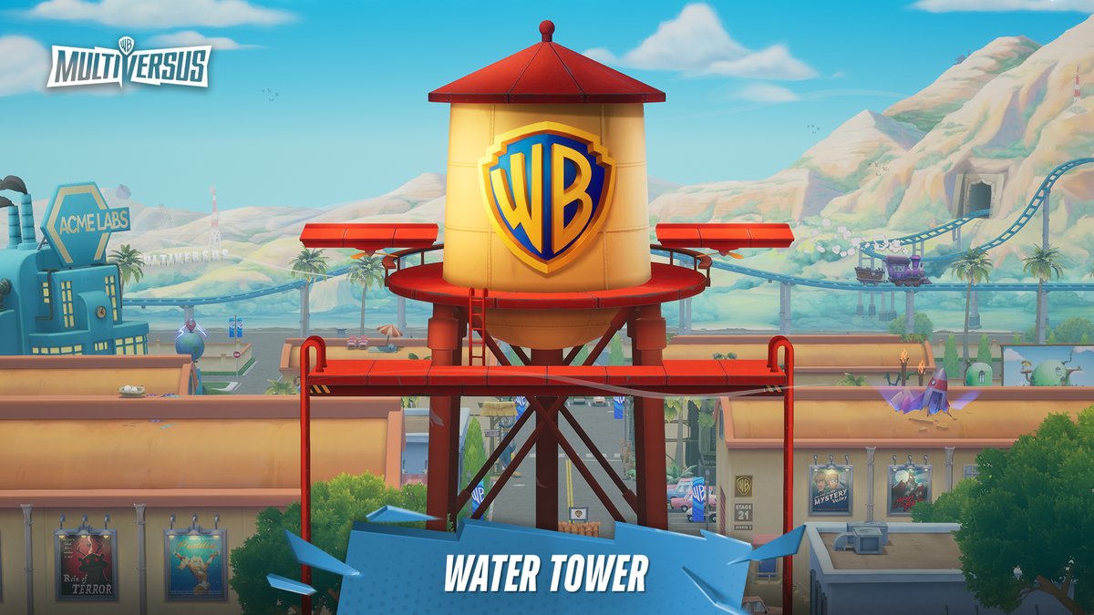 multiversus's tweet image. Icon. Legend. The Water Tower is the moment ✨ Season 2 coming soon! #MultiVersus