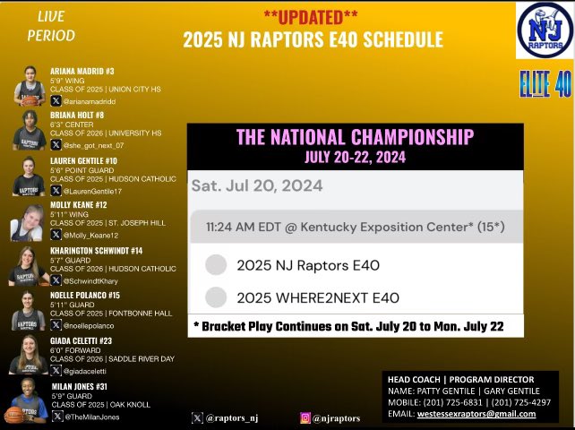raptors_nj's tweet photo. ***Schedule change*** https://t.co/znm9ZF729h