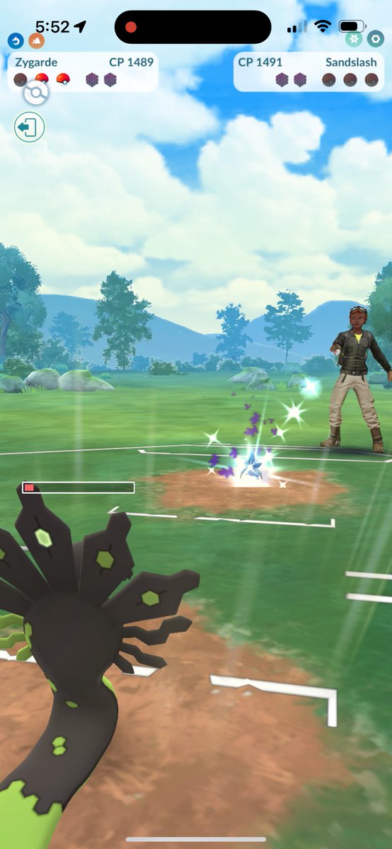 josephcup18's tweet image. Survived it crazy. Ice punch from the shadow Pokémon.#Pok emonfanart.  #PokemonGo #OpenGreatLeague.
