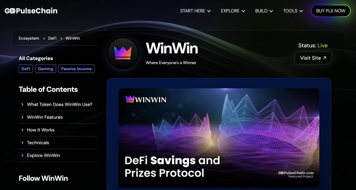 gopulsechain's tweet photo. 🎁 The FAIR and FUN way to earn prizes on #PulseChain!

@WinWinDeFi is live on the #GoPulseChain Featured Projects page! 🎉

WinWin is a no-loss lottery that lets you earn daily yield and win prizes in $PLS, $HEX, $USDL, $LOAN, and $MINT.

👉 Check it out: https://t.co/SSobzPZVWA https://t.co/CdRw0dTDHW