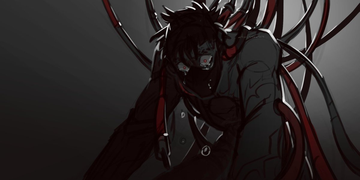 distrruder's tweet photo. " all your endeavors will build a strong caslte of illusions, that will painfully shatter in the end "
 
some days feel exactly like this
and drawing suffering characters is the only way to stay sane
#overwatch #genji https://t.co/vP2Jzoj83C