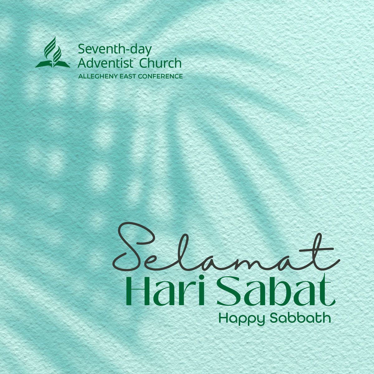 Selamat Hari Sabat and Happy Sabbath! 

Wishing you a joyful and peaceful Sabbath day filled with rest, reflection, and spiritual rejuvenation.