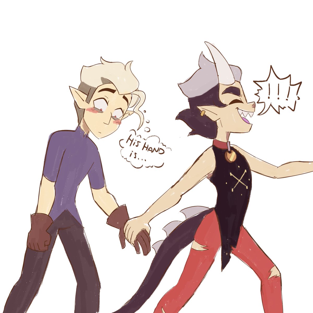 SleralyMoon's tweet photo. Another Kinter Doodle! 🖤💛
Hunter is like, "Titan... What are these weird feelings???"
Meanwhile, King: "SO ANYWAY, AS I WAS SAYING, I FOUND A BIRD'S NEST-"
#TohEsquizoAu #toh #theowlhouse #huntertoh #kingtoh #kinter #hunting #thegoldenguard #doodle #art #digitalart #tohau https://t.co/pbQIrJqZM3