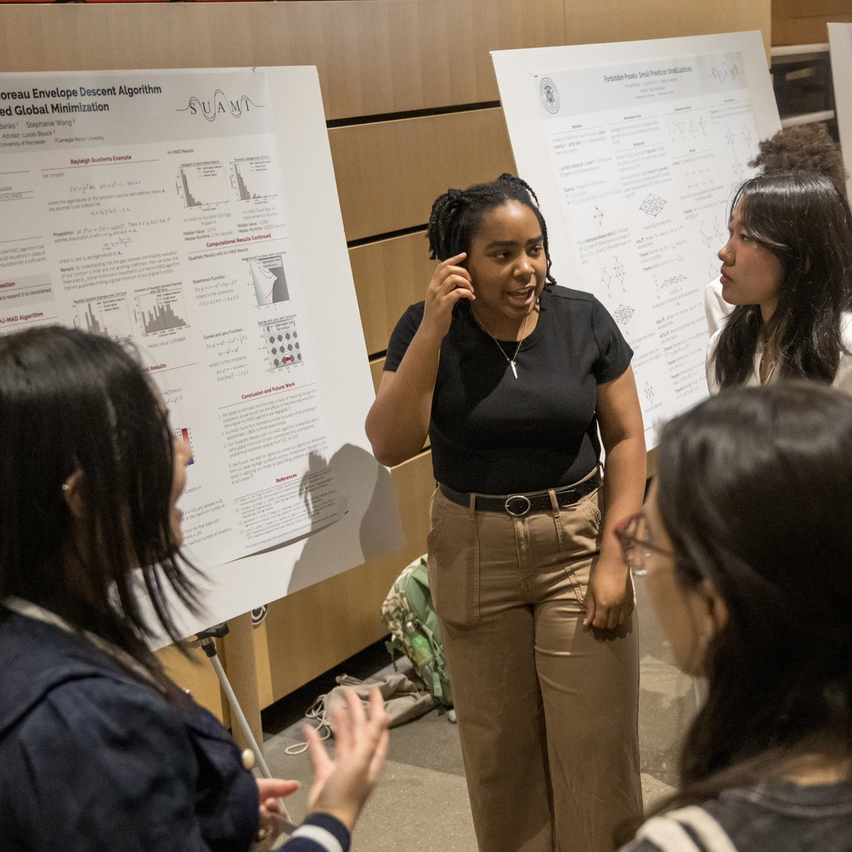 CmuScience's tweet photo. Summer scholars celebrated their research accomplishments with professors and friends at a wrap up poster session. https://t.co/kbBofb3p5d