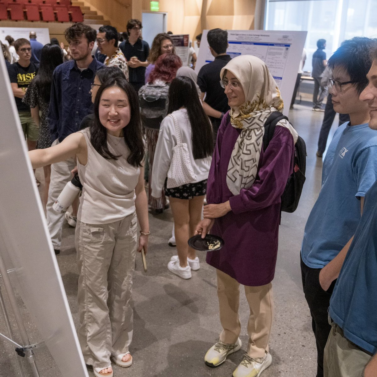 CmuScience's tweet photo. Summer scholars celebrated their research accomplishments with professors and friends at a wrap up poster session. https://t.co/kbBofb3p5d