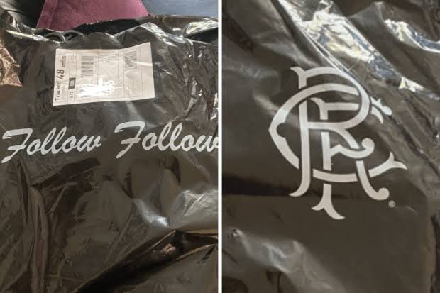 downunderger's tweet photo. @TheyThinkKits Remember when they sent Newcastle shirts in Rangers packaging 🤣🤣 https://t.co/ZPppKXBAxL