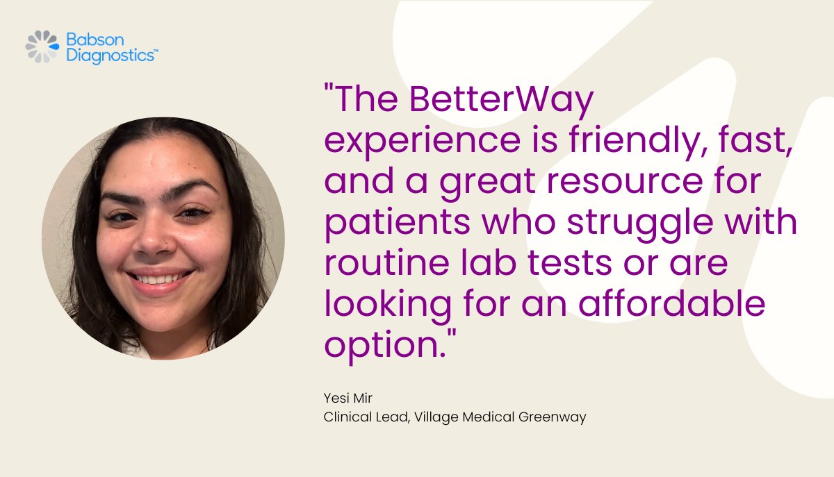 Babson Diagnostics tweet media