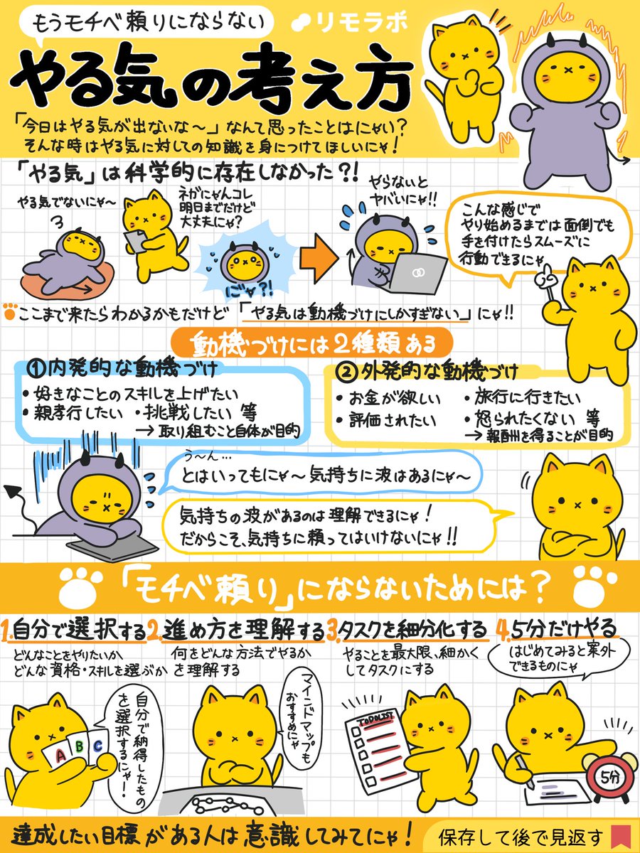リモにゃん｜仕事術をゆるく図解🐱 tweet media
