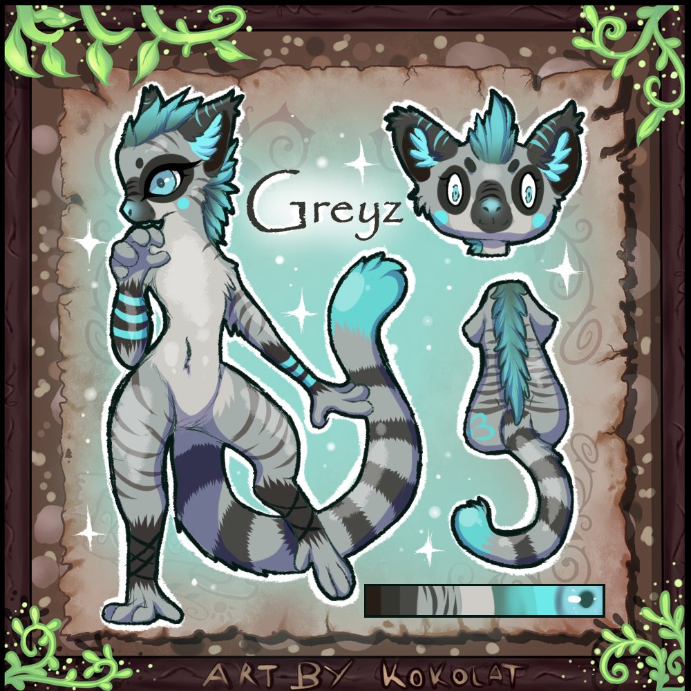 Kokolat_Spark's tweet photo. Je vous présente un de mes plus vieil OC ! Voici ma Greyz, elle existe depuis plus de 10 ans ! Une éternité que je ne l'avais pas dessiné ^^ #art #drawing #reference #refsheet #oc #lemur #lemurien https://t.co/OrFjh1hE5C