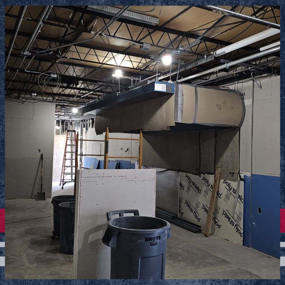 Bond construction update at the elementary school! Here is. A sneak peak at the kitchen and the front office.