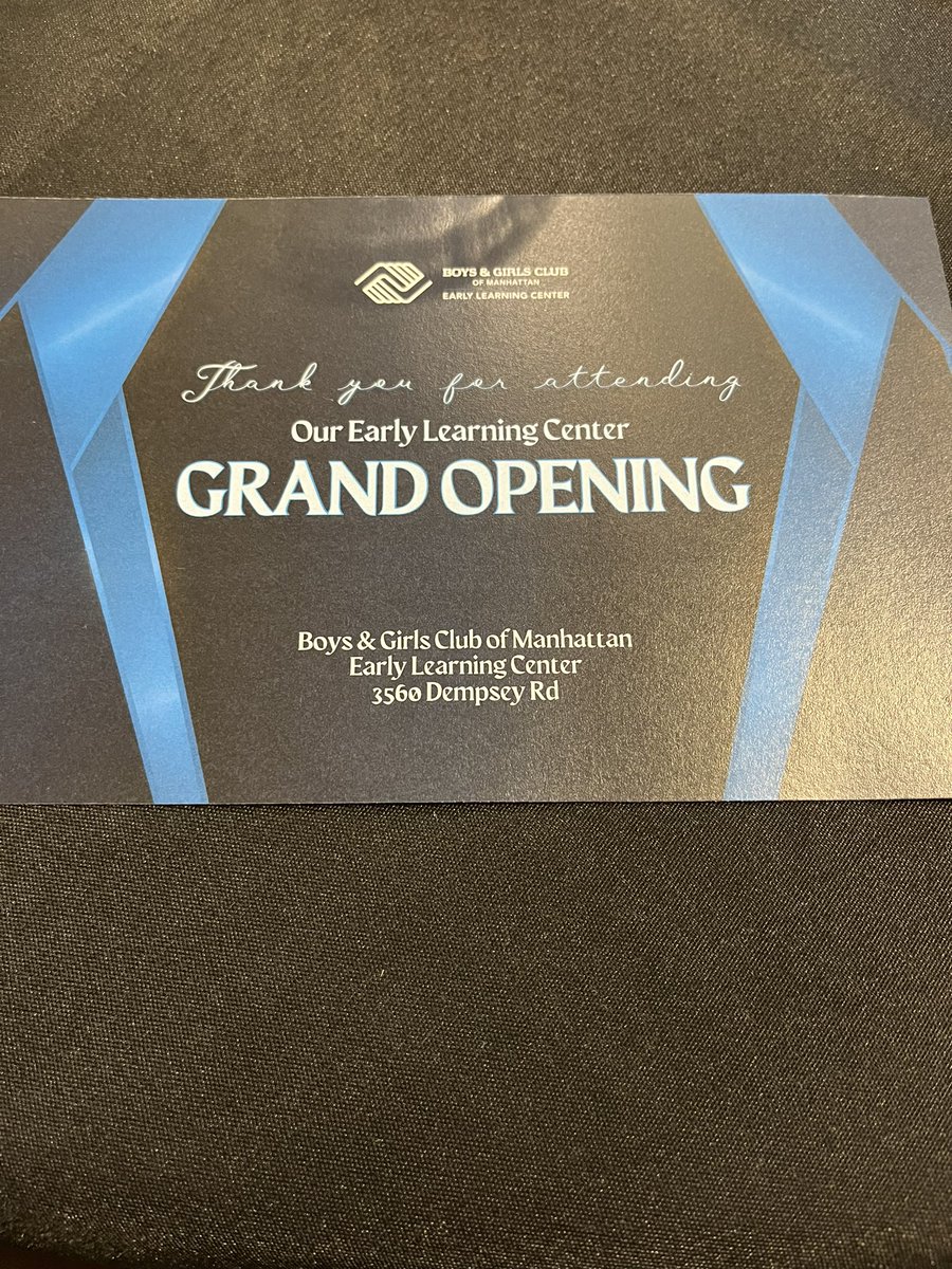Honored to speak at the Grand Opening of the Boys and Girls Club of Manhattan’s new ELC. They stepped up when a large daycare facility closed on short notice and are making a real difference! #ksleg