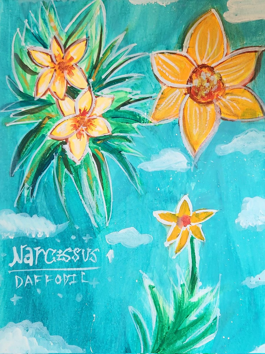 #art #artist #flowers #flower #daffodil #daffodils
