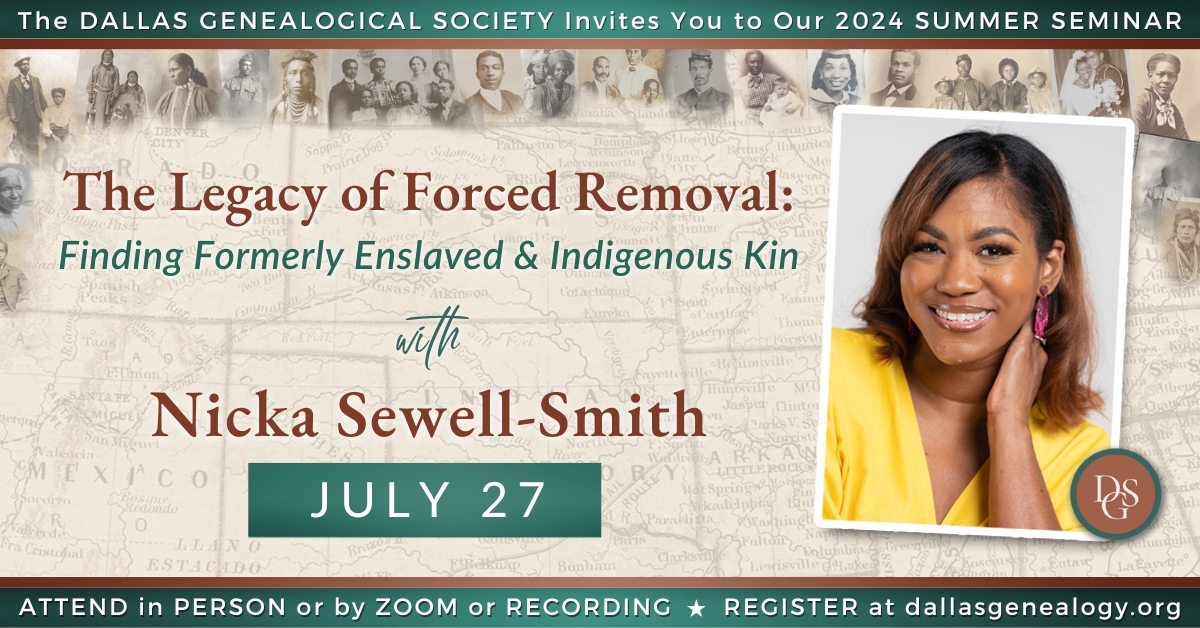 Dallas Genealogical Society tweet media