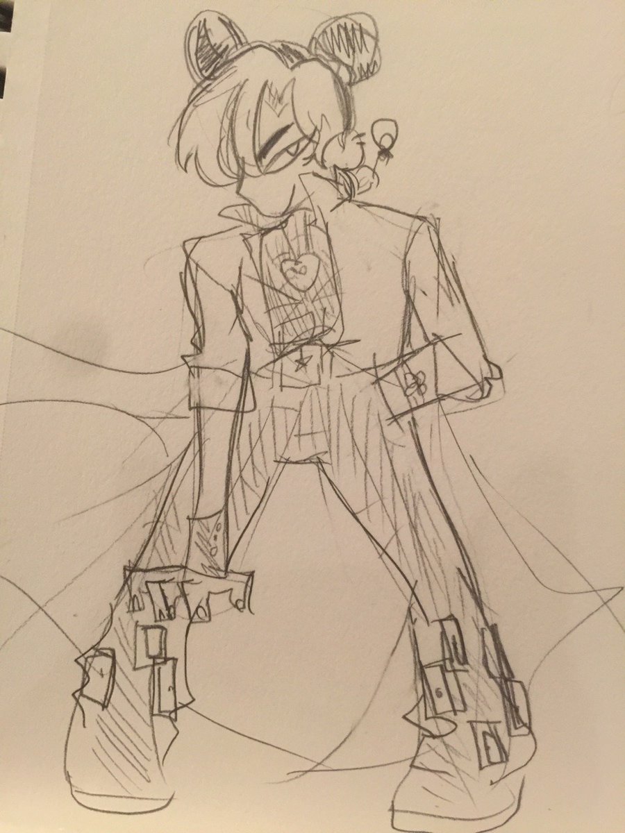 also peaked with these sketchbook doodles. shoutout to jojo era luna 