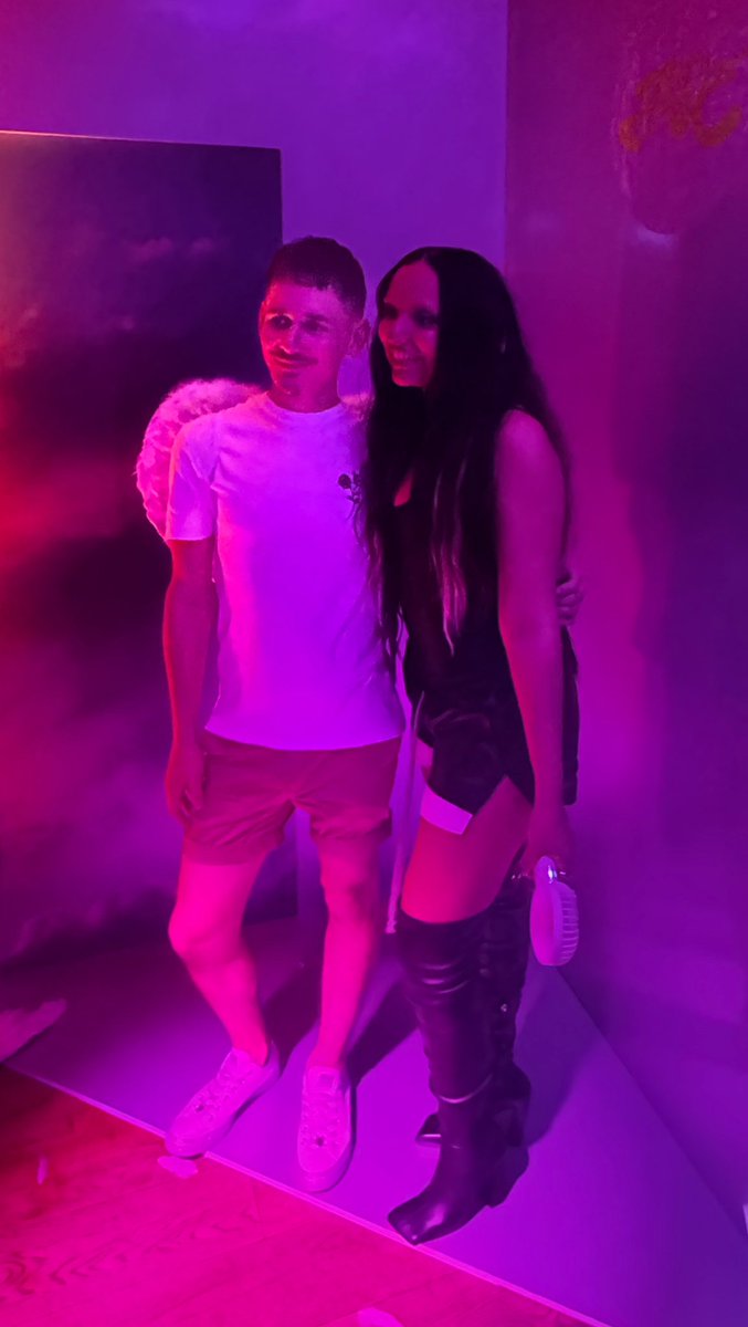 MichaelWsweeney's tweet photo. Don’t worry gays, I told the icon @jadethirlwall that her new single is 100% gay certified at her launch party tonight! 

#AngelOfMyDreams ✨ https://t.co/dJ71FmqT17