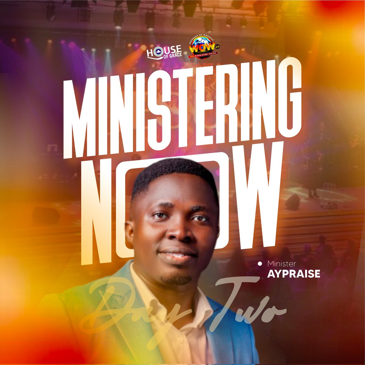 rccghogchurch's tweet photo. Immediately after The Saints In Praise, Music Minister AY Praise will take the stage to further energize and inspire our body and soul with his uplifting performance to the glory of God.
#WOW6
#Day2 https://t.co/SikkbSTSzG