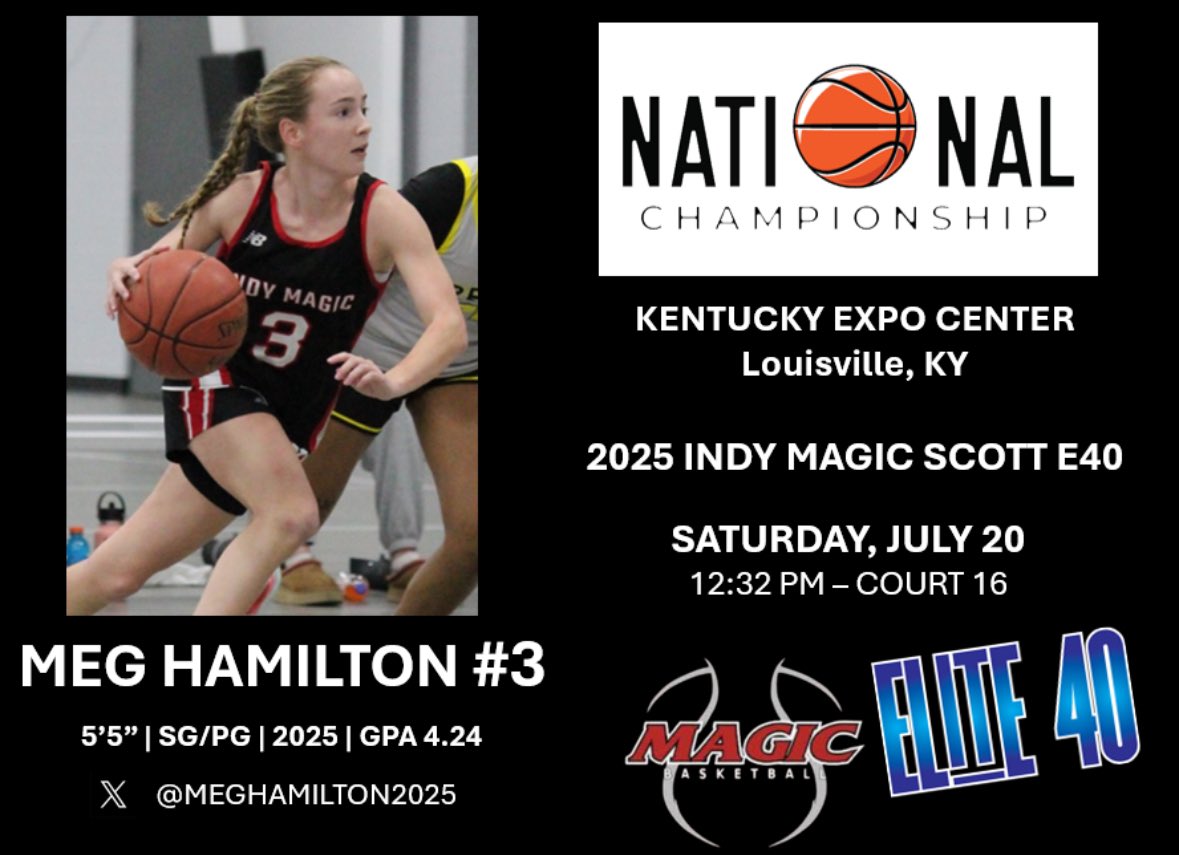 MegHamilton2025's tweet photo. Here’s my schedule for the last tournament with my @IndyMagic team. Ready to compete! 
@Ohio_Basketball https://t.co/kRqu82YhEb